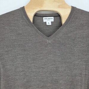 Spier & Mackay Knitwear Brown 100% Merino Wool Knit Sweater Men's Large Light Wt